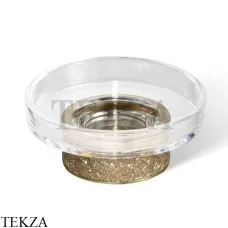 Decor Walther ROCKS Настольная мыльница Swarovski® 0934082, золото матовое-стекло прозрачное