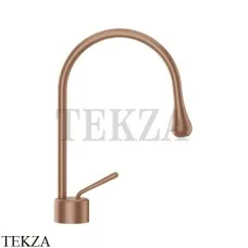 Gessi Goccia Смеситель для раковины, без сливного гарнитура 33601-125, Copper Brushed