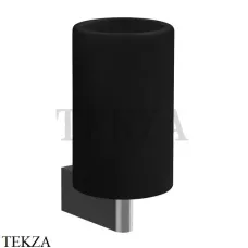Gessi Origini Стакан настенный с держателем, черный 66408-707, Black Metal Brushed Gessi Origini Стакан настенный с держателем, черный 66408-707, Black Metal Brushed
