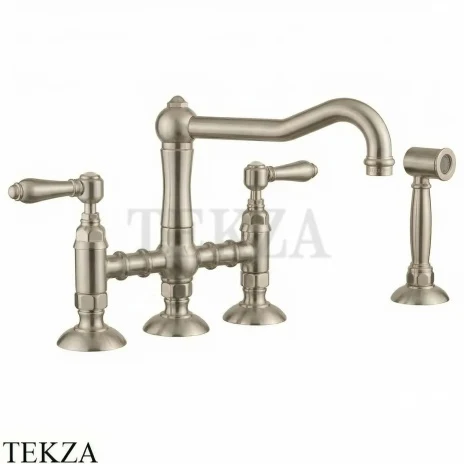 Nicolazzi Cucina Смеситель для кухни с поворотным изливом с выдвижным душем 1458WSNS69, никель сатин