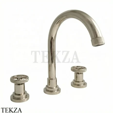 Nicolazzi Arena Смеситель для раковины, с донным клапаном, 3308NL44, Nickel глянец