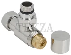 Сунержа Вентиль угловой (под шестигранник) G 1/2" НР х G 3/4" НГ 31-1404-1234, черный матовый