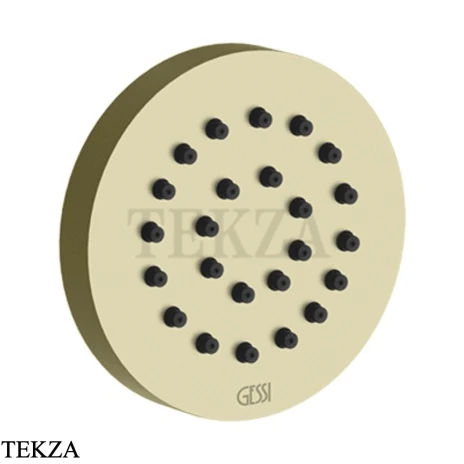 Gessi INCISO SHOWER Боковая форсунка круглая 32971-710, Brass PVD