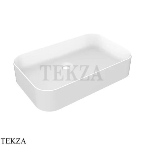 Gessi Total Look Раковина накладная прямоугольная без перелива 43458-516, белый глянец