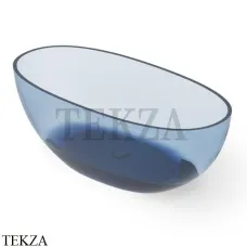 Dea Design Nature Ванна отдельностоящая овальная 165x80 Glasstech DD8628 1650 R7, Royal Blue R7