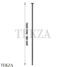 Gessi Incastri Излив для раковины потолочный, под размер 75199-706, Black Metal PVD