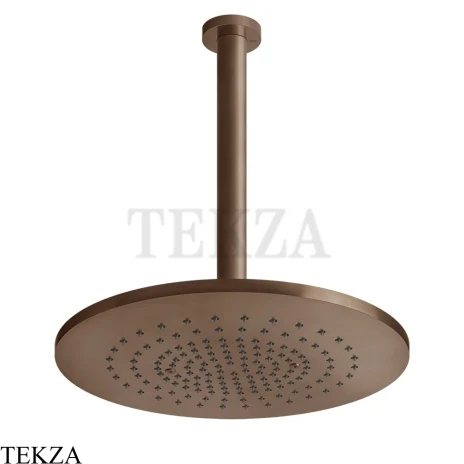 Gessi 316 SHOWER Верхняя душевая лейка с креплением под размер 54150-708, Copper Brushed PVD