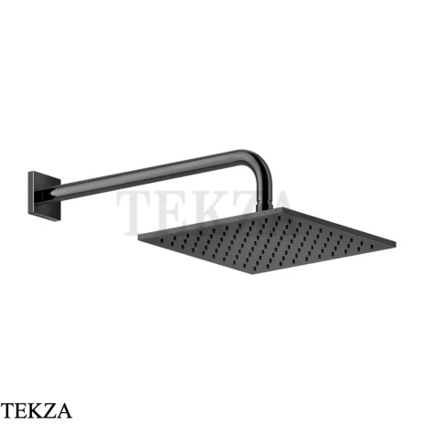 Gessi RILIEVO Верхняя душевая лейка с кронштейном 59158-706, Black Metal PVD