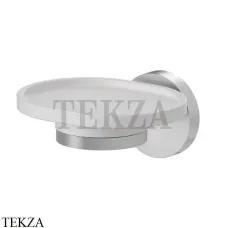 Newform X-Steel 316 Мыльница подвесная с держателем, композит 73200X.50.050, INOX Stainless steel