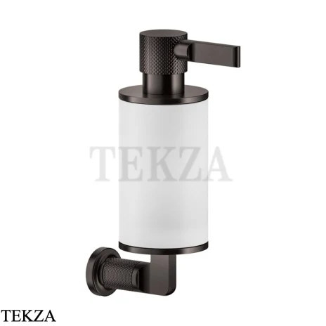Gessi INCISO accessories Дозатор для жидкого мыла или лосьона, белый 58513-707, Black Metal Brushed
