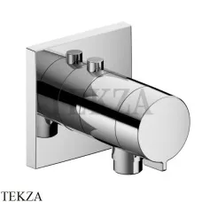 Keuco IXMO solo Термостат для душа с выводом, квадрат, внешняя часть 59554010002, хром глянец