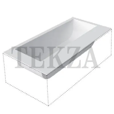 Antonio Lupi Biblio Ванна прямоугольная встраиваемая Biblio60 из материала Corian