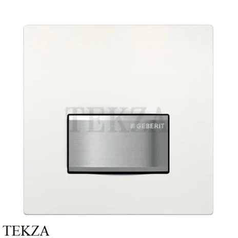 Geberit Sigma50 Клавиша смыва для писсуара пластик 116.016.11.5, белый глянец-сталь