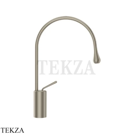 Gessi Goccia Смеситель для раковины высокий, без сливного гарнитура 33605-149, Finox Br. Nickel