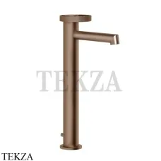 Gessi ANELLO Смеситель для раковины высокий, с донным клапаном 63303-708, Copper Brushed PVD