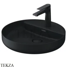 Duravit Vitrium Раковина накладная с 1 отверстием, 266246HE71, черный матовый