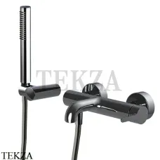 FIMA Carlo Frattini SNAP Смеситель для ванны, с гарнитуром F3114CN, Black chrome