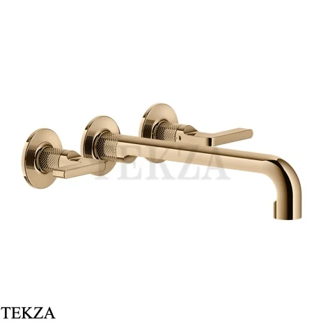 Gessi INCISO Смеситель для раковины излив длинный, внешняя часть 58092-735, Warm Bronze