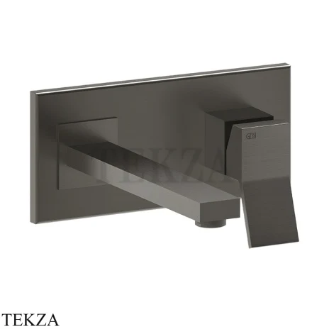 Gessi RETTANGOLO K Смеситель для раковины под размер, внешняя часть 53084-707, Black Metal Brushed PVD