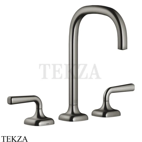 Dornbracht COYA Смеситель для раковины 3 отв. 165, с донным клапаном 20713414-19, Dark Chrome