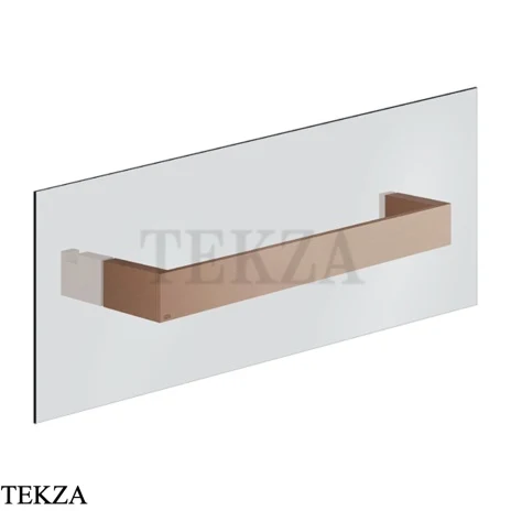 Gessi Rettangolo Полотенцедержатель для крепления на стекло, 30 см 20961-708, Copper Brushed PVD