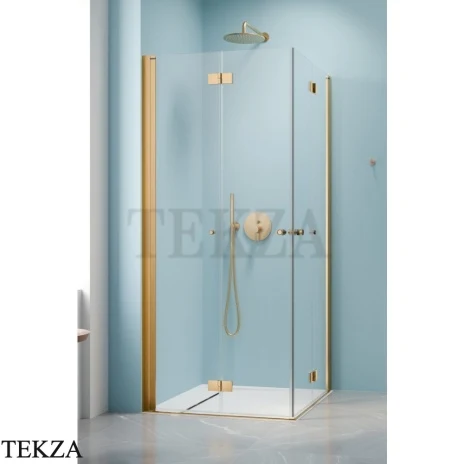 Radaway Nes KDD-B Душевая дверь 80 см, правая R часть уголка, 10024080-09-01R, золото глянец
