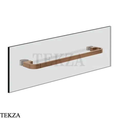Gessi Perle Полотенцедержатель для крепления на стекло, 30 см 74911-708, медь Brushed