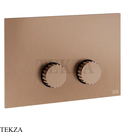 Gessi Incastri Клавиша смыва для инсталляции Tece profil octa 2 75617-708, медь Brushed