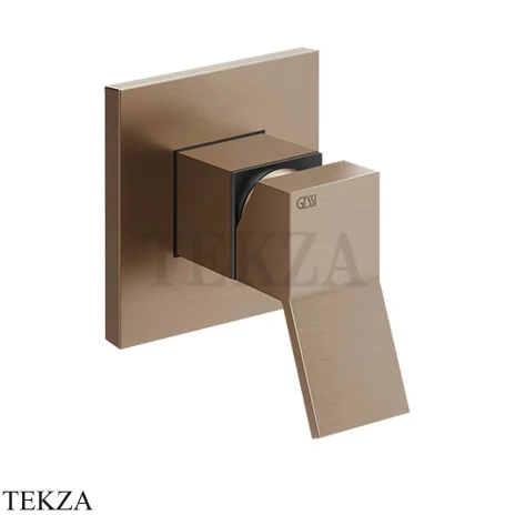 Gessi RETTANGOLO K Смеситель для душа, внешняя часть 53109-708, Copper Brushed