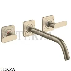 Axor Citterio M Смеситель для раковины 226 на 3 отверстия, внешняя часть 34315820, Brushed Nickel