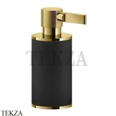 Gessi INCISO accessories Дозатор настольный для жидкого мыла, черный 58538-246, Gold PVD