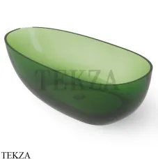 Dea Design Modern Ванна отдельностоящая овоидная 180x90 Glasstech DD8608 1800 R3, Emerald R3
