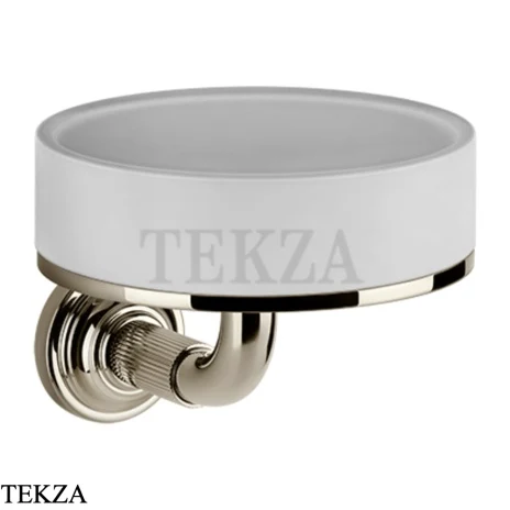 Gessi VENTI20 Мыльница настенная белая 65401-720, Nickel PVD