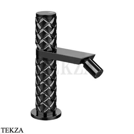 Gessi Pelle Tresse Смеситель для биде, с донным клапаном Stop&Go, 78067-706, Black Metal PVD