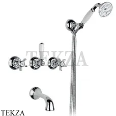 Nicolazzi DAMES ANGLAISES Смеситель для ванны и душа, 1403CR18, хром