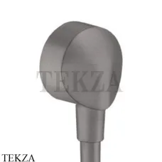 Hansgrohe Fixfit E Шланговое подсоединение без клапана обратного тока 27454340, черный хром brushed