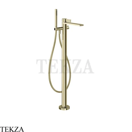 Gessi Inverso RIGATO Смеситель для ванны напольный, внешняя часть 73528-710, Brass PVD