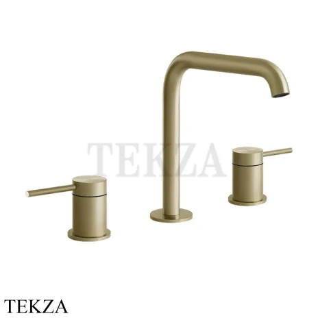 Gessi 316 FLESSA Смеситель для раковины, без гарнитура 54012-727, Brushed Brass PVD