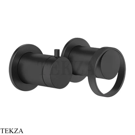 Gessi ANELLO Смеситель для душа с переключателем 2 потока ванна-душ 63380-299, Black XL