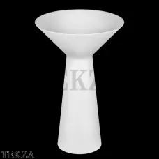 Gessi CONO Раковина напольная из Cristalplant, слив в пол 45911-521, белый матовый (снято с производства)
