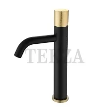 Boheme Stick Смеситель для раковины высокий Stick 122-BG.2 Black TOUCH Gold