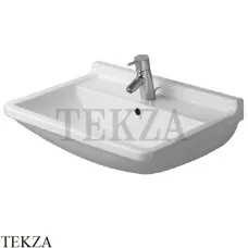 Duravit Starck 3 Раковина подвесная, с переливом 0300550000, белый глянец