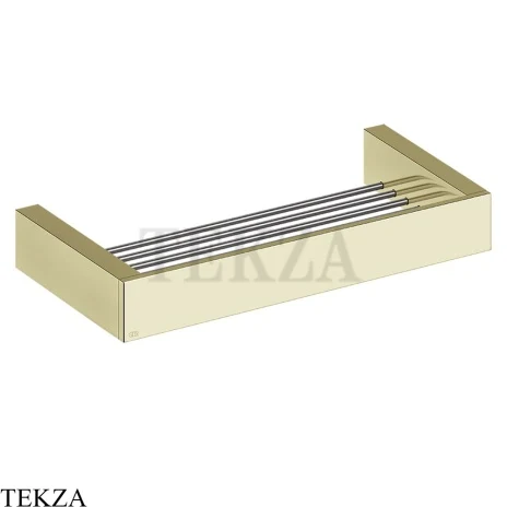 Gessi Rettangolo Решетка-полка в душевую зону 30 см 20947-710, Brass PVD
