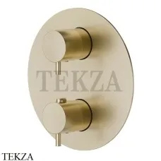 Newform X-Steel 316 Термостат для душа 2,3,4,5 потока, внешняя часть, 69663EX.59.098, PVD Brushed pale gold