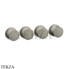Gessi Habito Bath-shower Термостат на 3 потока, внешняя часть 63436-149, Finox Brushed Nickel