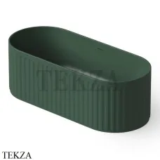 Dea Design Stripes Ванна отдельностоящая овальная 170x72 Solid Surface DD8804 1700 11, Dark Green №11