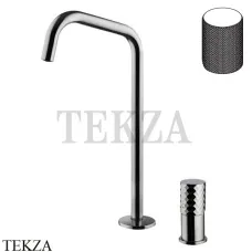 FIMA Carlo Frattini Spillo TECH G Смеситель для раковины, с донным клапаном F3271TNDGCN, Black chrome