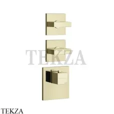 Gessi Rettangolo Wellness Термостат 2 выхода, внешняя часть 43214-710, Brass PVD