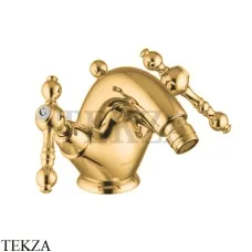 FIMA Carlo Frattini EPOQUE Смеситель для биде, с донным клапаном F5062/2OR, золото глянец