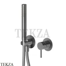 Newform X-Steel 316 Душевой комплект смеситель, ручной душ, сталь 69676EX.59.064, PVD Brushed gun metal Newform X-Steel 316 Душевой комплект смеситель, ручной душ, сталь 69676EX.59.064, PVD Brushed gun metal